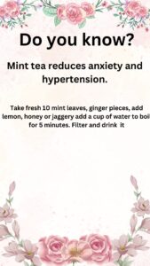 Mint tea